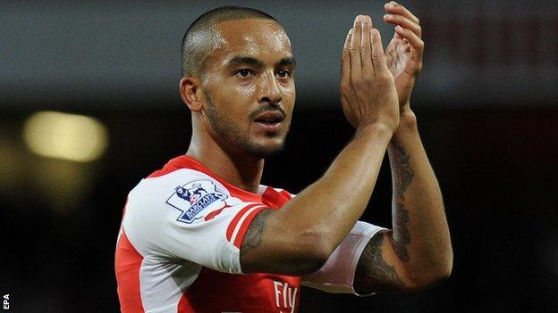 Arsenal forward Theo Walcott