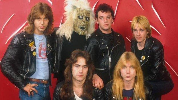 Iron Maiden in the early 1980s