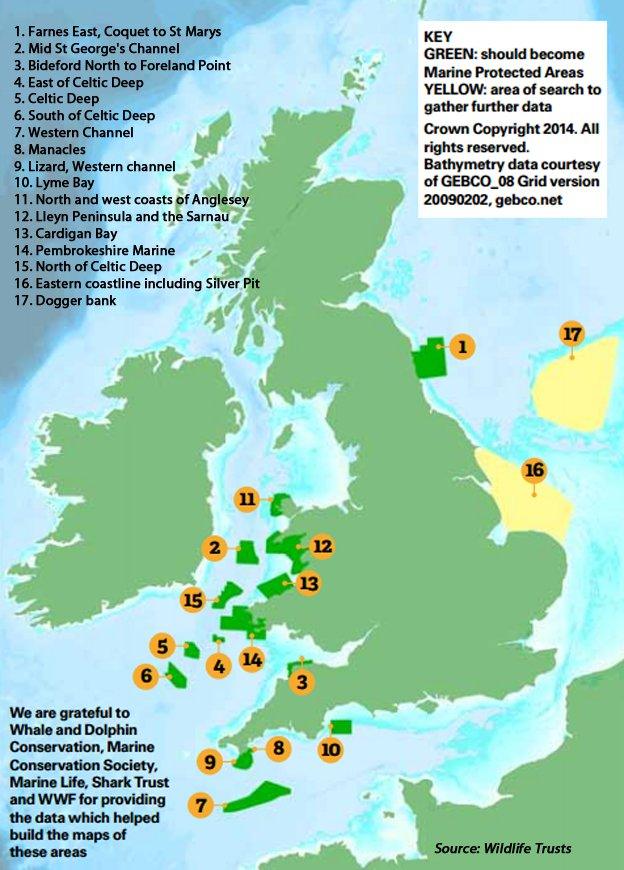 Map of marine hostpots