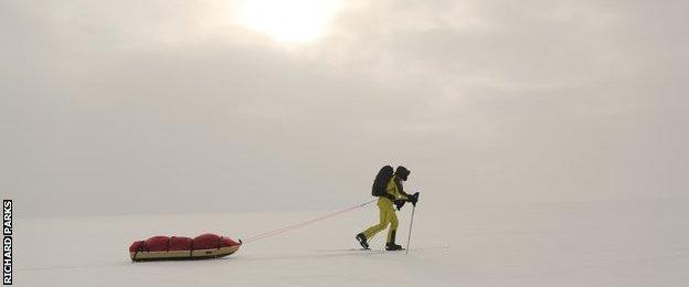 Richard Parks reaches the South Pole