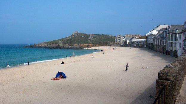 beach in cornwall