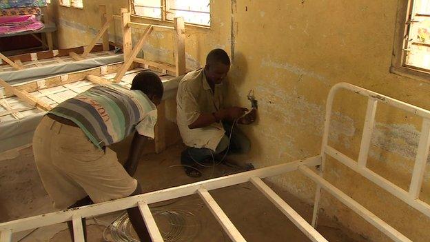 Ebola centre in Gbantama, Port Loko district, Sierra Leone