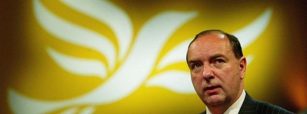 Norman Baker speaking at the 2004 Lib Dem conference