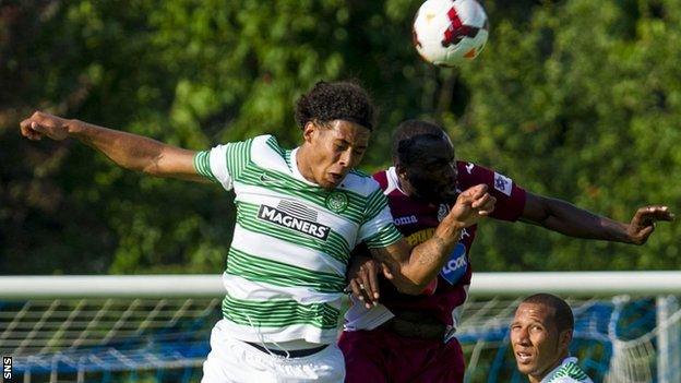 CFR Cluj's Gregory Tade played against Celtic in a pre-season friendly in 2013