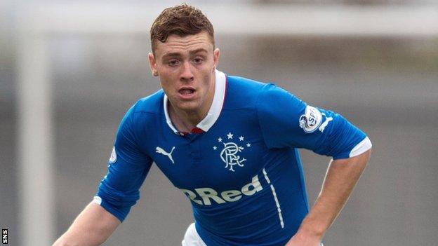 Rangers midfielder Lewis Macleod