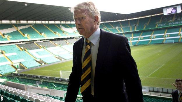 Scotland manager Gordon Strachan returns to Celtic Park