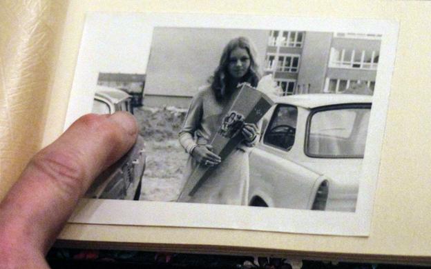 An old photo of Daniela Walther's friend Gudrun