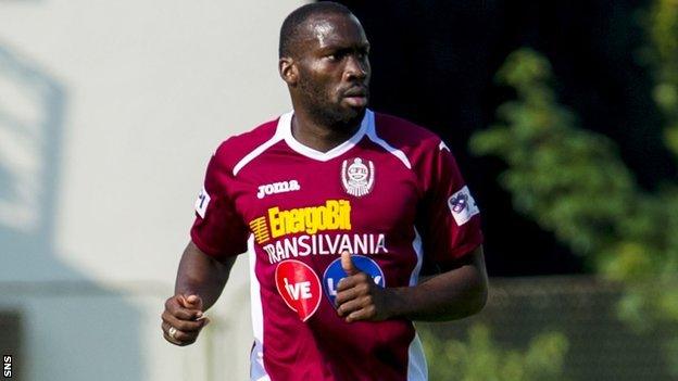 Gregory Tade joined CFR Cluj from St Johnstone in 2013