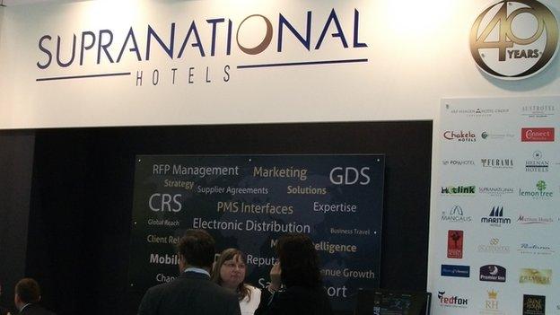 Supranational Hotels stand at the World Travel Market