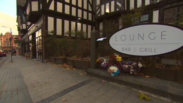 Flowers at scene where Mr small was found