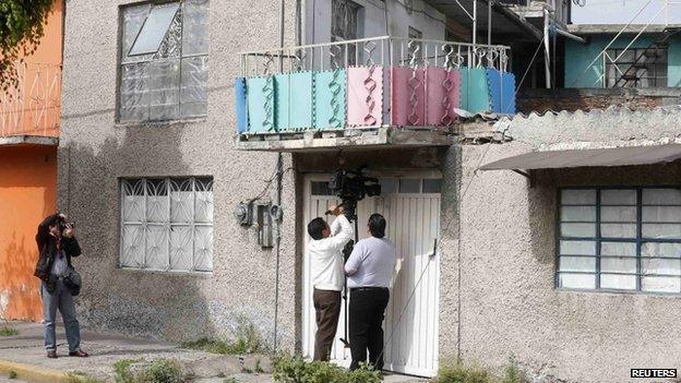 House in Mexico City where the Iguala mayor was arrested