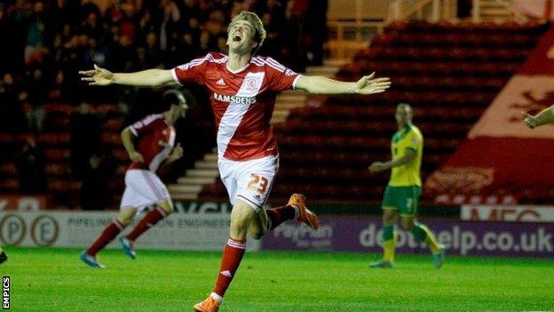 Patrick Bamford celebrates