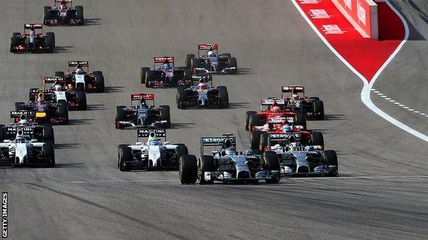 US Grand Prix start