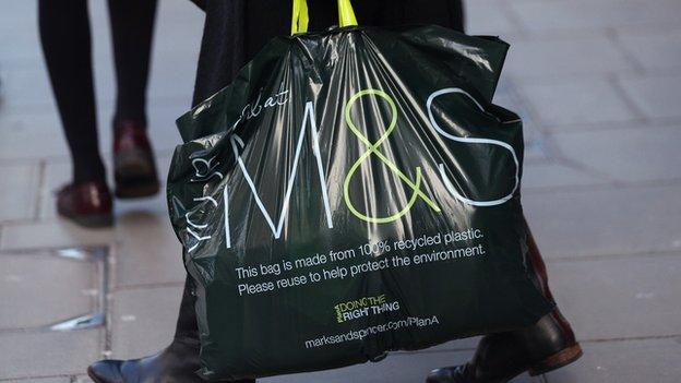 M&S clothing bag