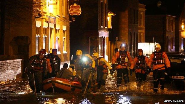 Rescue teams in Boston