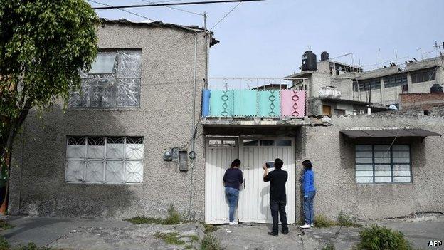 The facade of the house where Jose Luis Abarca was arrested on 4 November, 2014