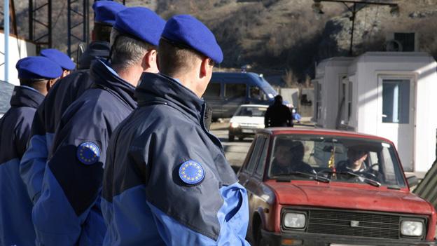 French Eulex police in Kosovo - file pic