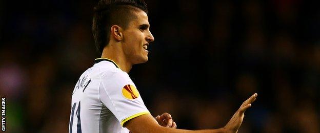 Tottenham midfielder Erik Lamela