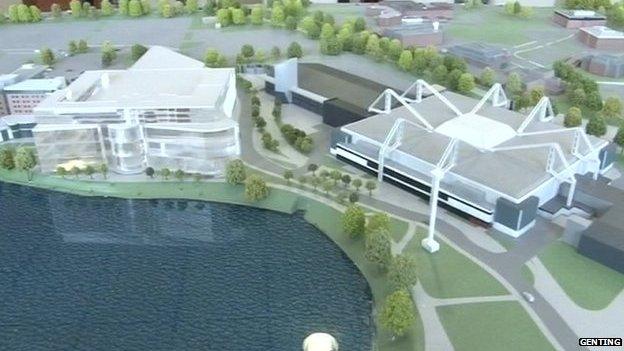 Artist's impression of casino complex