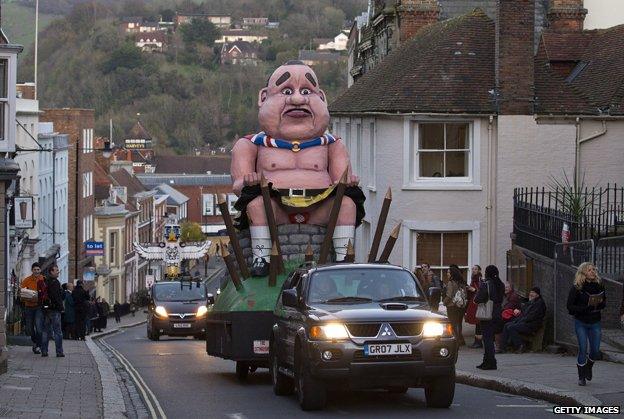 Effigy of Alex Salmond