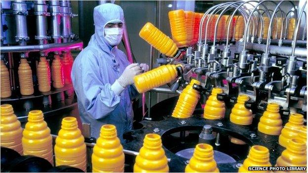 Orange juice production