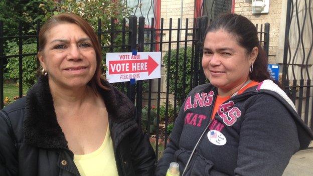 Two Hispanic voters