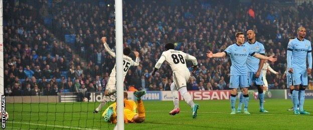 Seydou Doumbia celebrates his side's opening goal