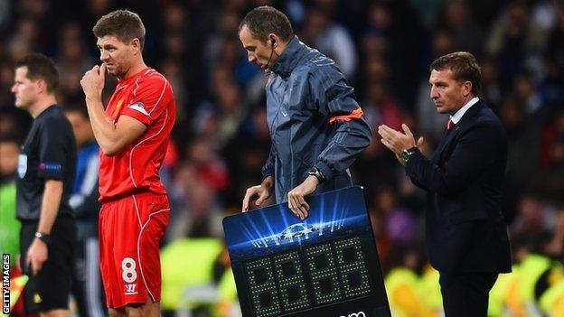 Steven Gerrard and Brendan Rodgers