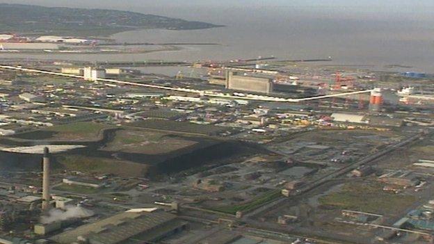 Avonmouth from the air