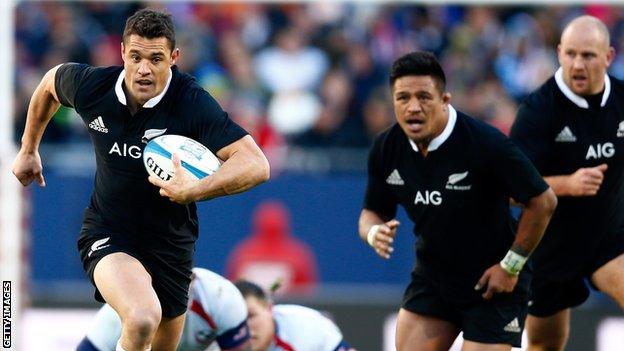 New Zealand fly-half Dan Carter