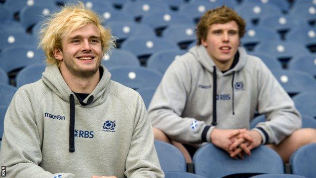 Richie and Jonny Gray will play for Scotland together for the first time