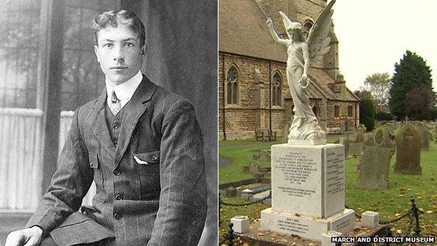 Percy in 1910 and the Wimblington War Memorial