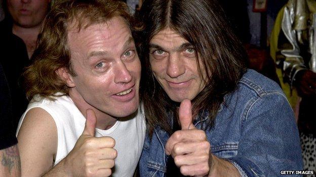 Angus and Malcolm Young