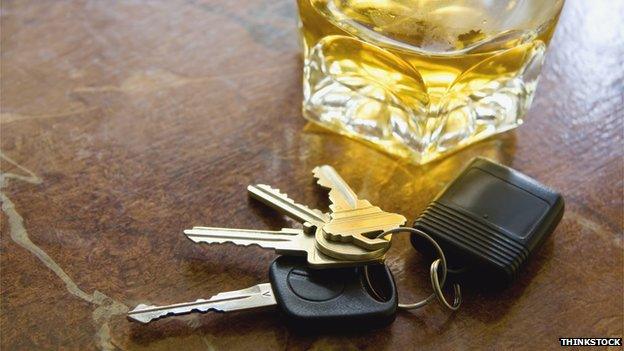 Drink and car keys