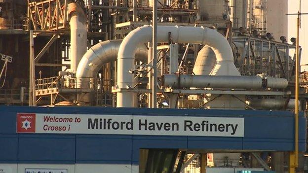 Murco refinery at Milford Haven