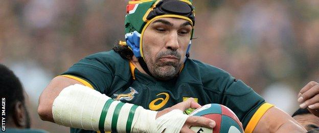 South Africa lock Victor Matfield