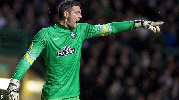 Celtic goalkeeper Craig Gordon