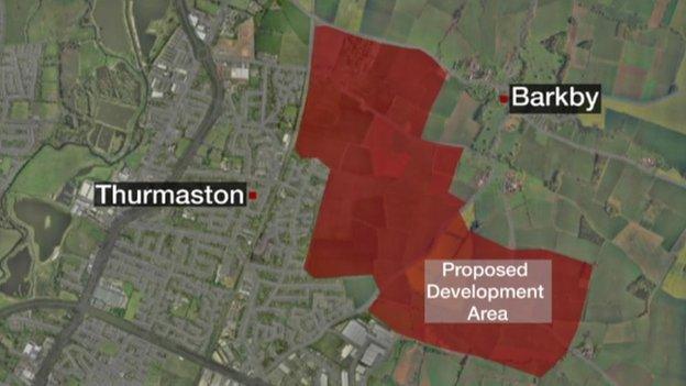 Barkby and Thurmaston development area