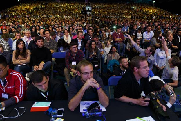 Audience at WEb summit