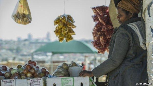 South African street vendor