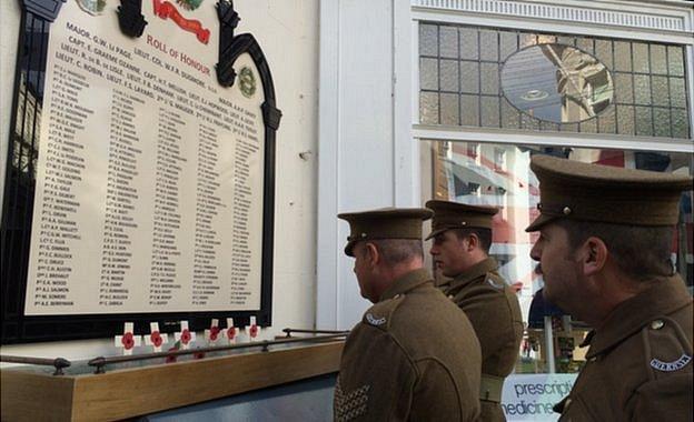 St Peter Port parish memorial unveiling