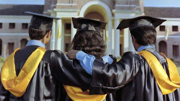 Students in gowns