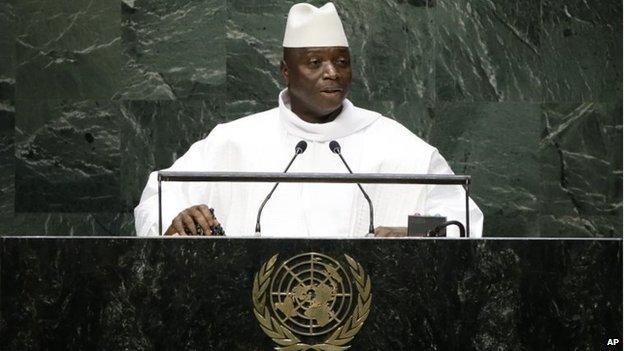 Gambia's President Al Hadji Yahya Jammeh