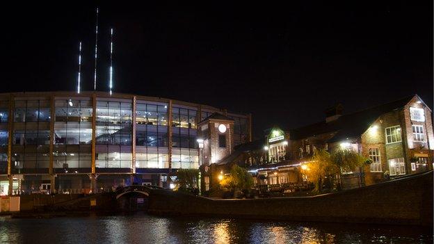The needles at night
