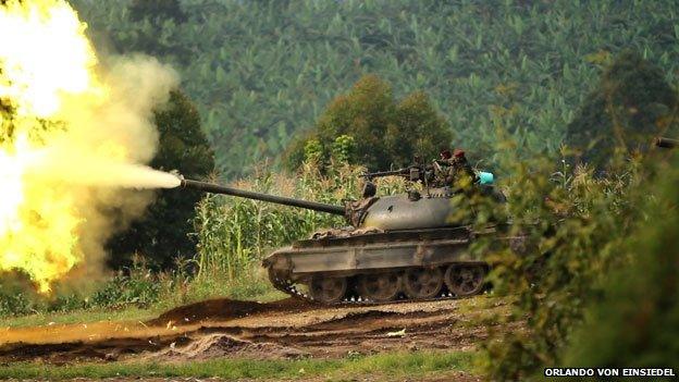 tanks firing in the park