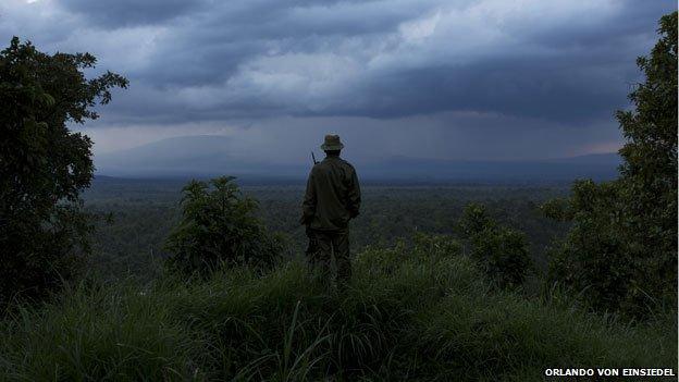 a ranger oversees the park