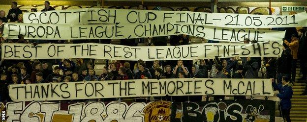 Motherwell fan banners