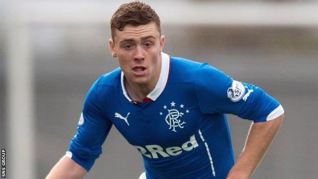 Rangers midfielder Lewis Macleod