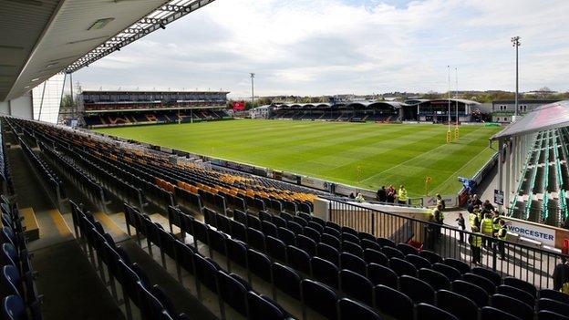 Sixways, home of Worcester Warriors