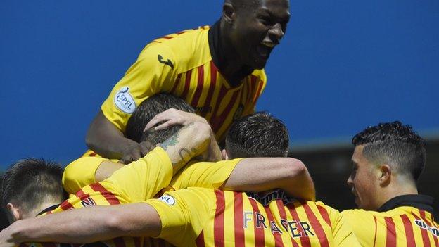 Partick Thistle celebrate in Paisley